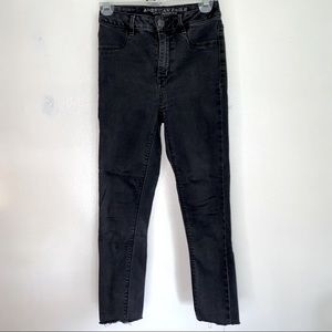 American Eagle Black Ankle Jegging Size 0 Short